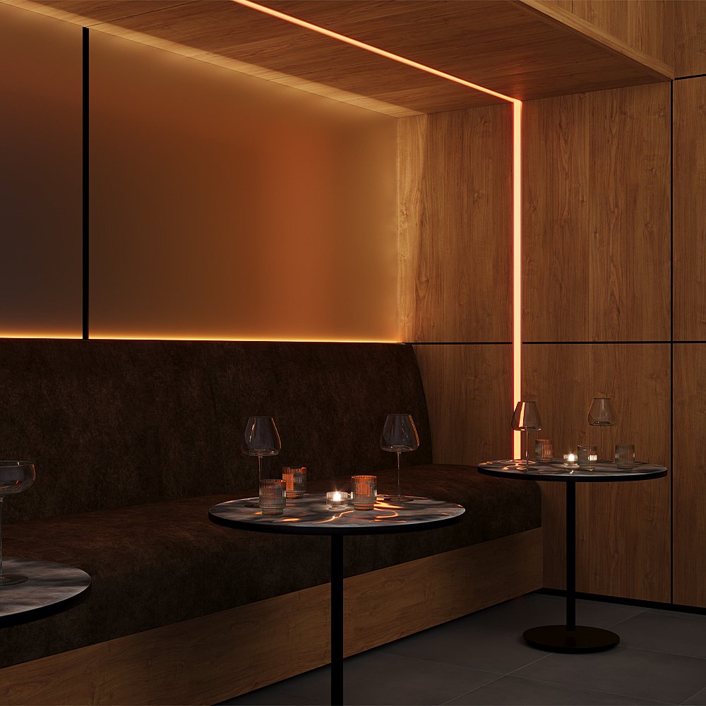 632004 Алюминиевый профиль встраиваемый ALM-6332-S-2M Maytoni Встраиваемый с накладным фланцем профиль 632004