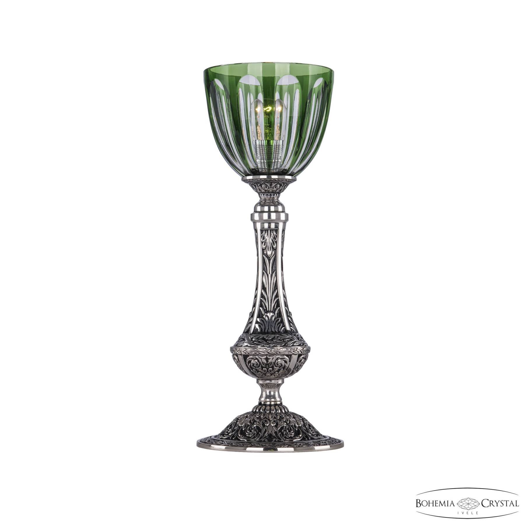 71100L/15 NB P1 Clear-Green/H-1H Настольная лампа Bohemia 7100 71100L/15 NB P1 Clear-Green/H-1H