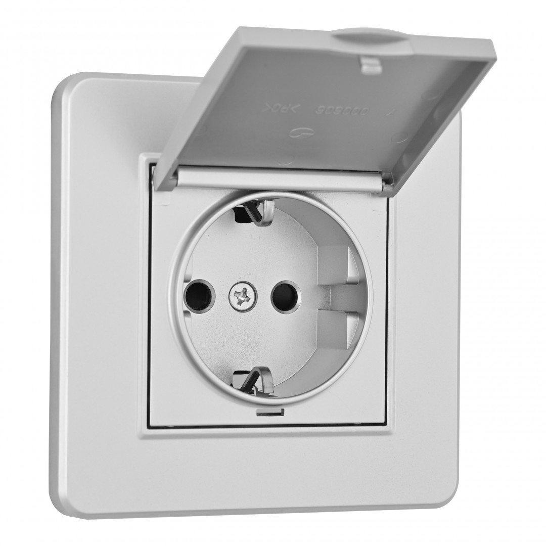 Розетка Arte Milano Set16-1 SET16-1-41-1 silver