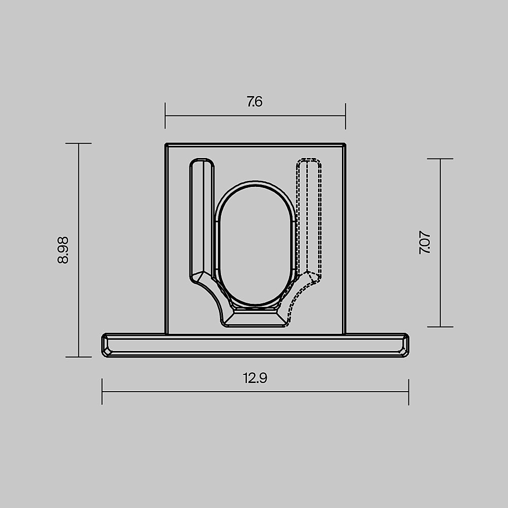 Комплект заглушек (для профиля 12х09) 10 шт., Maytoni Встраиваемый с накладным фланцем профиль 642068