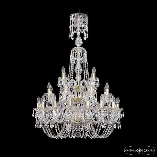 1402/16+8+4/300/XL-123/3d G Подвесная хрустальная люстра 1402 Bohemia 1402/16+8+4/300/XL-123/3d G