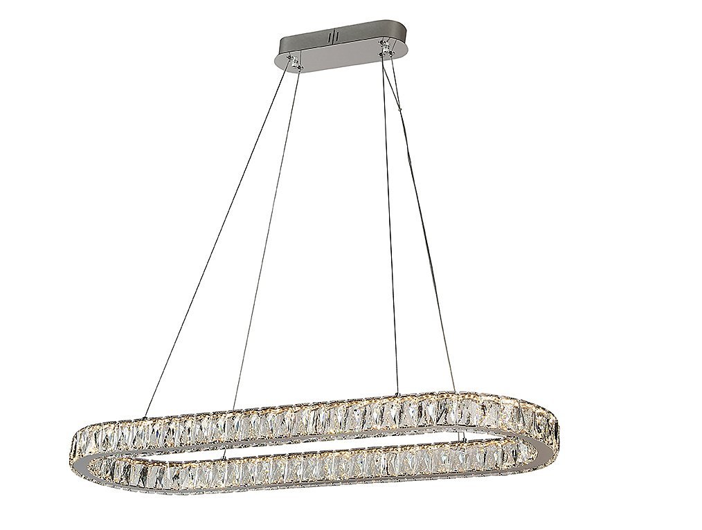 8580/90 C oval chrome Подвесная люстра Newport Krista 8580/90 C oval chrome