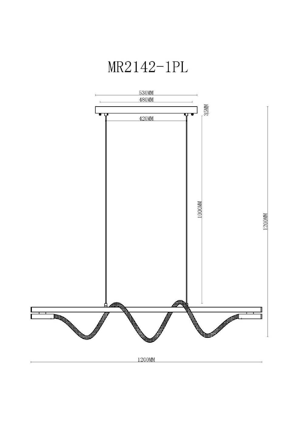 Светильник подвесной MyFar Kenneth MR2142-1PL