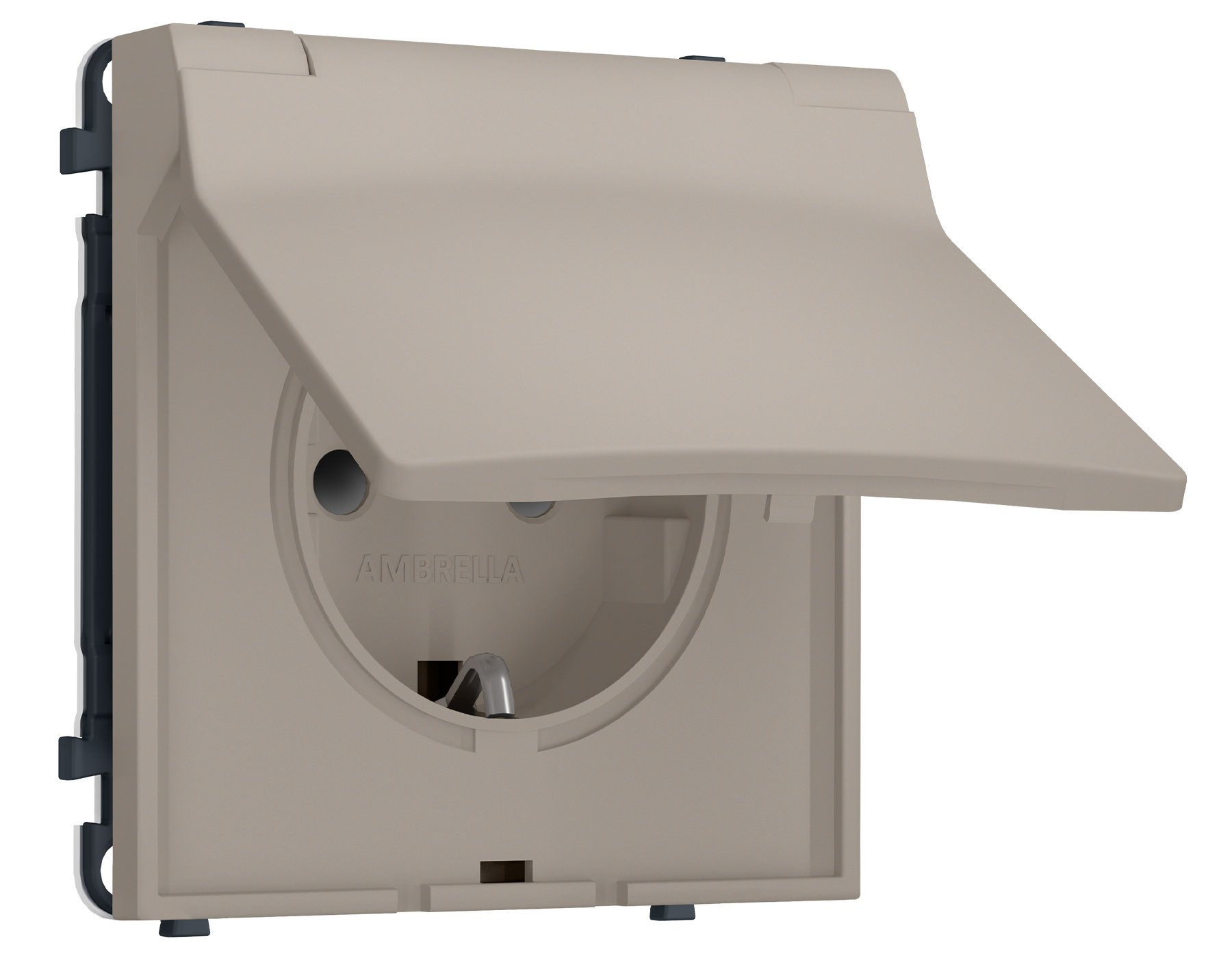 MS368010 MS368010 Комплект механизма электрической розетки SIGMA Серо-бежевый матовый 50Hz 2P+E с/з с/ш и крышкой IP44 16A-250V QUANT PRO (SP3680, PR141)