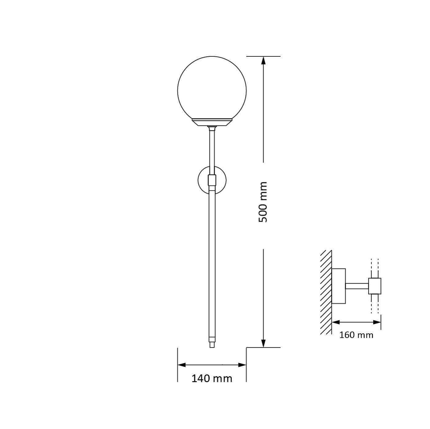 Настенное бра Kutek Ultimo ULT-K-1(ZM)