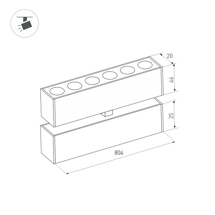 Трековый светильник Arlight Mag-25 034224