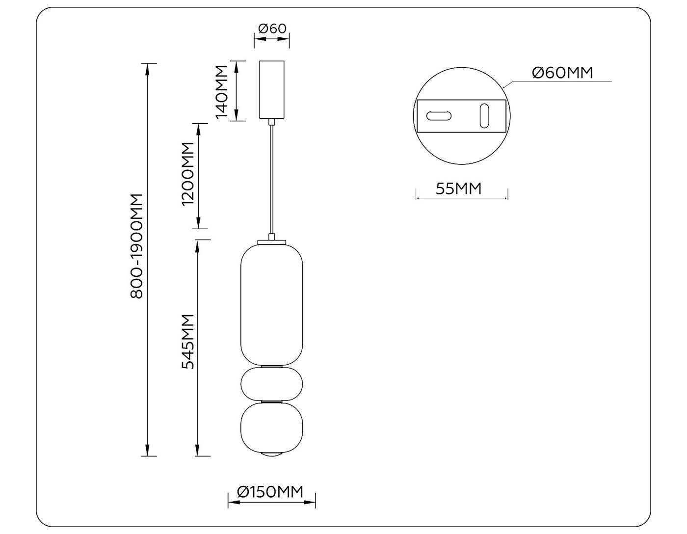 Светильник подвесной Ambrella Modern LH11033
