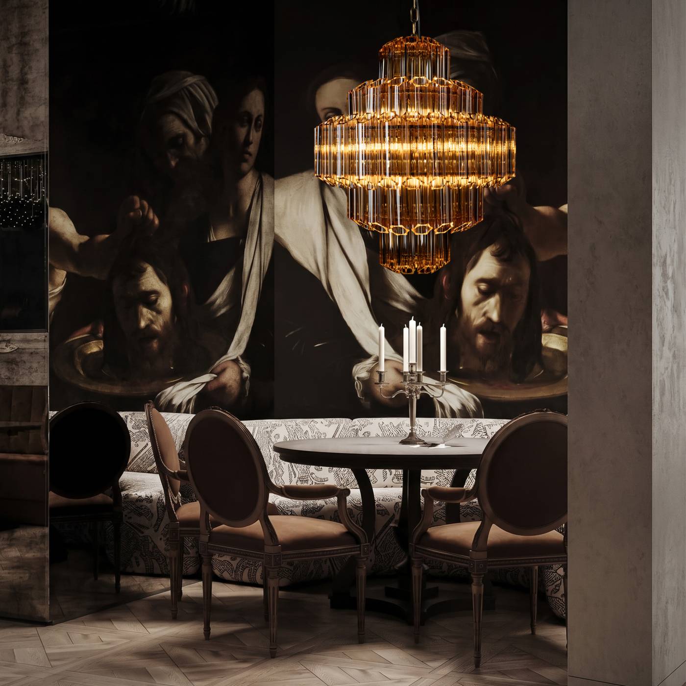 Подвесная люстра Celebration Loft It 10579/600 Amber