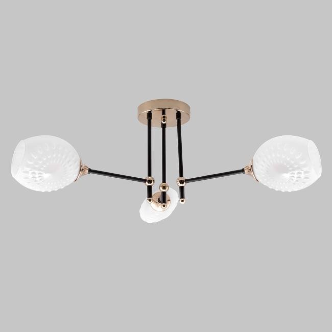 MD.4144-3-S-BK+FGD Потолочная люстра IMEX MD.4144-3-S-BK+FGD