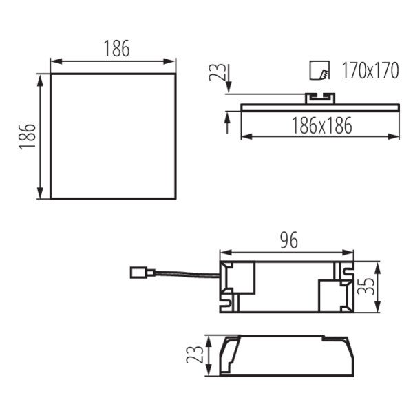 Встраиваемый светильник Kanlux Arel 29595