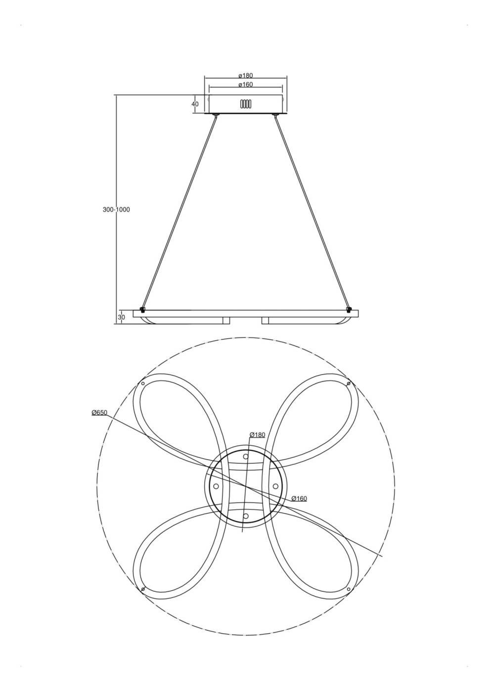 FR6047PL-L70W Подвесная люстра Freya Jumbo FR6047PL-L70W