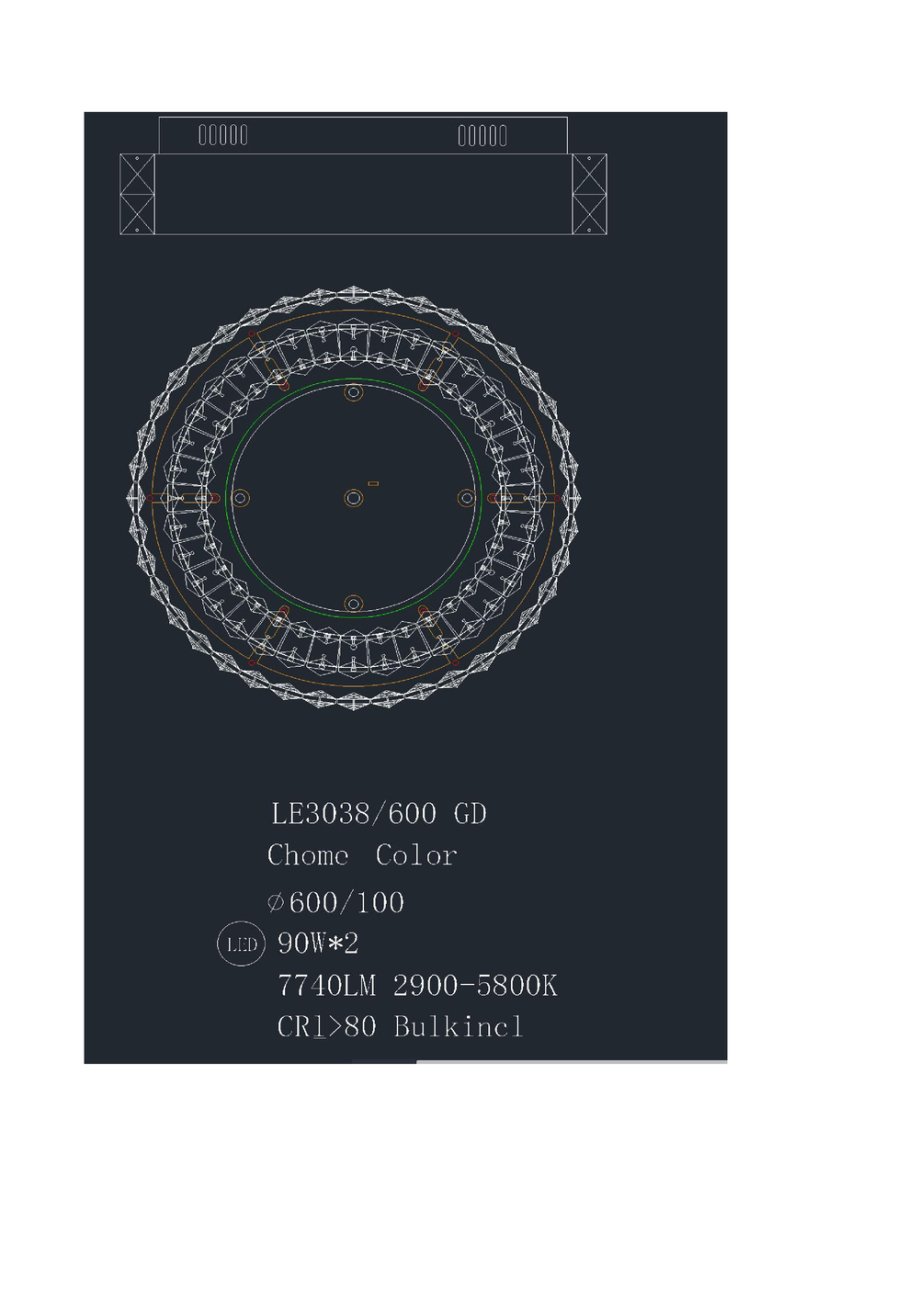 LE3038/600 GD Светильник потолочный LEON Janette LE3038/600 GD