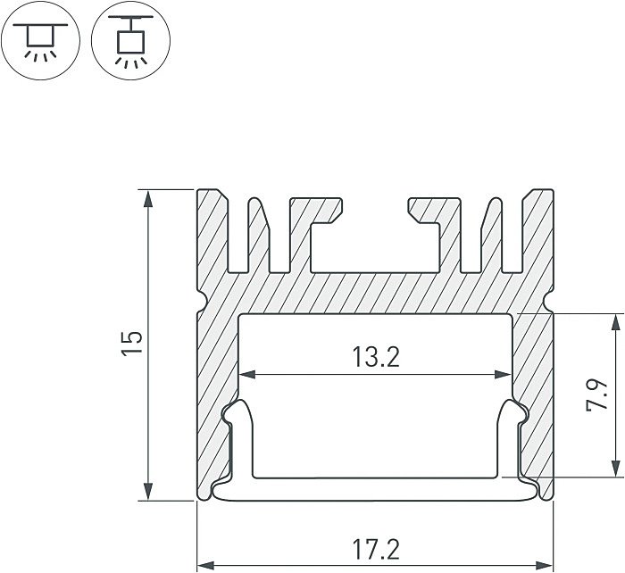 Профиль Arlight Arh-Line 046076