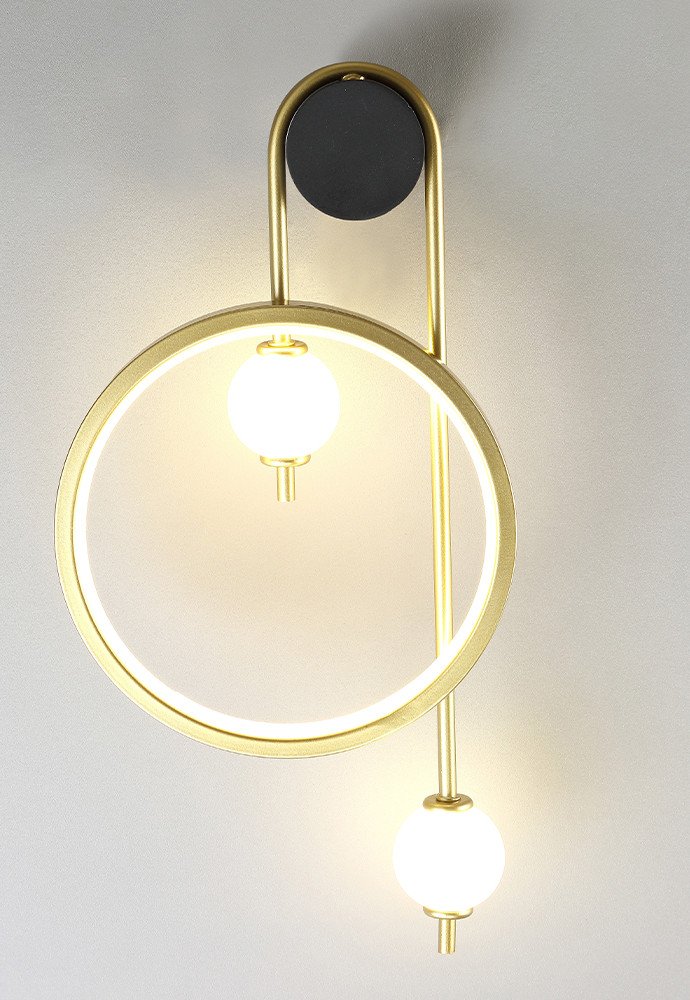 RODRIGO AP20W LED BLACK/GOLD Настенное бра Crystal Lux Rodrigo RODRIGO AP20W LED BLACK/GOLD