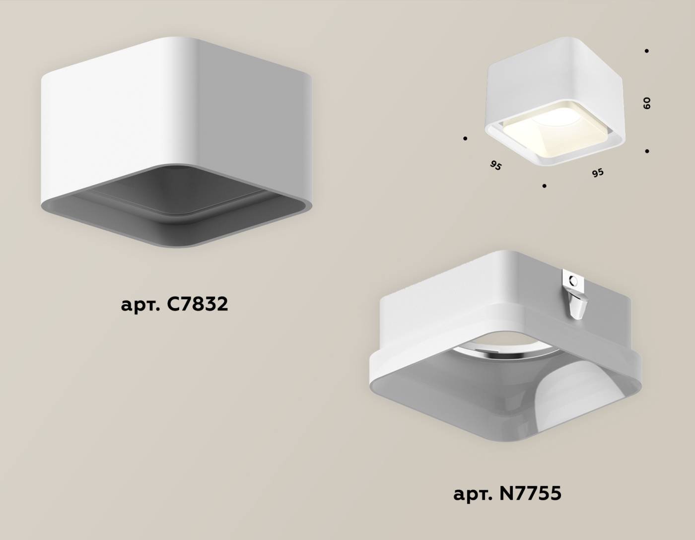 Накладной светильник Ambrella Techno XS7832021