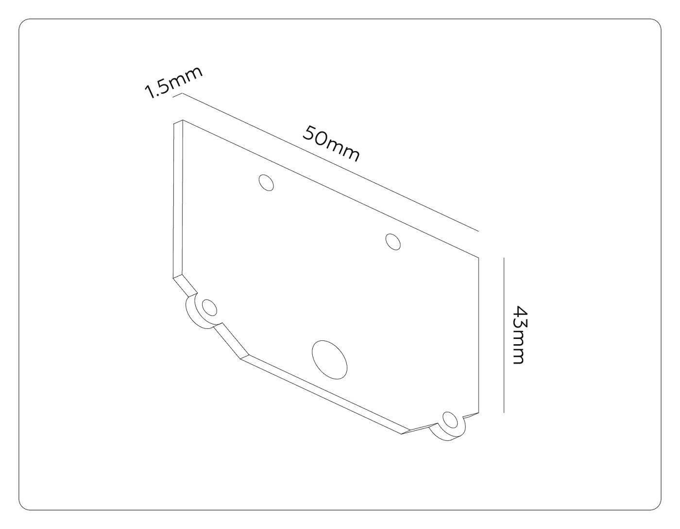 Заглушка Ambrella Track System GL1990
