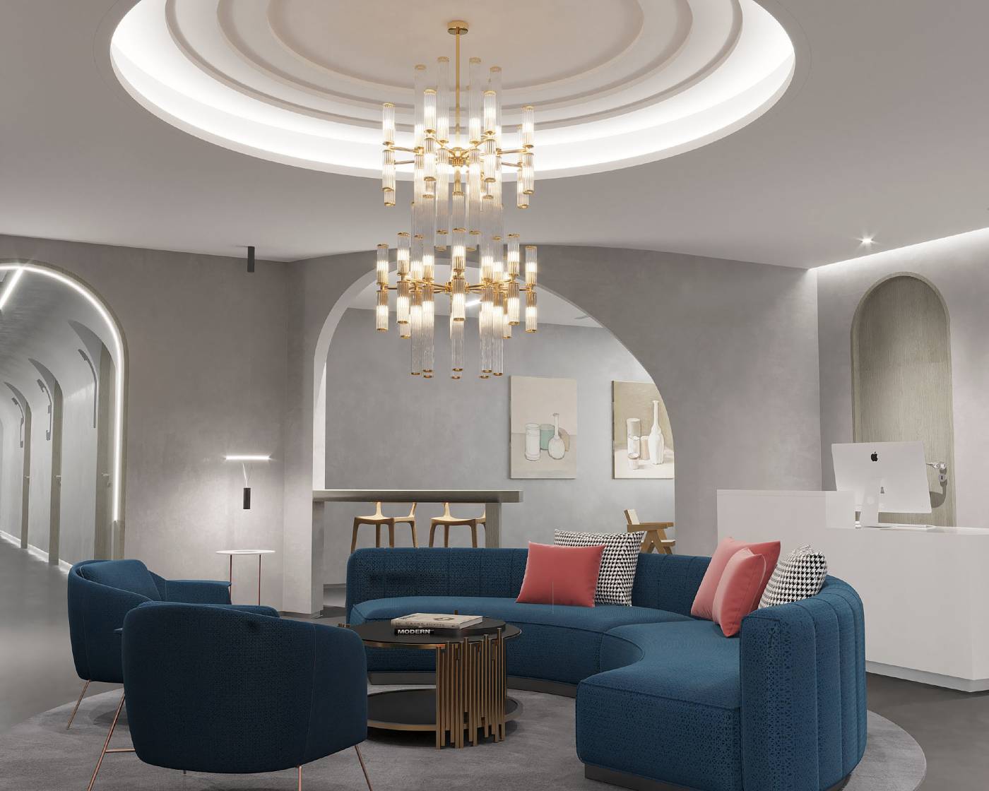 Потолочная люстра Kutek Saletto SAL-ZW-32+32(ZM)80