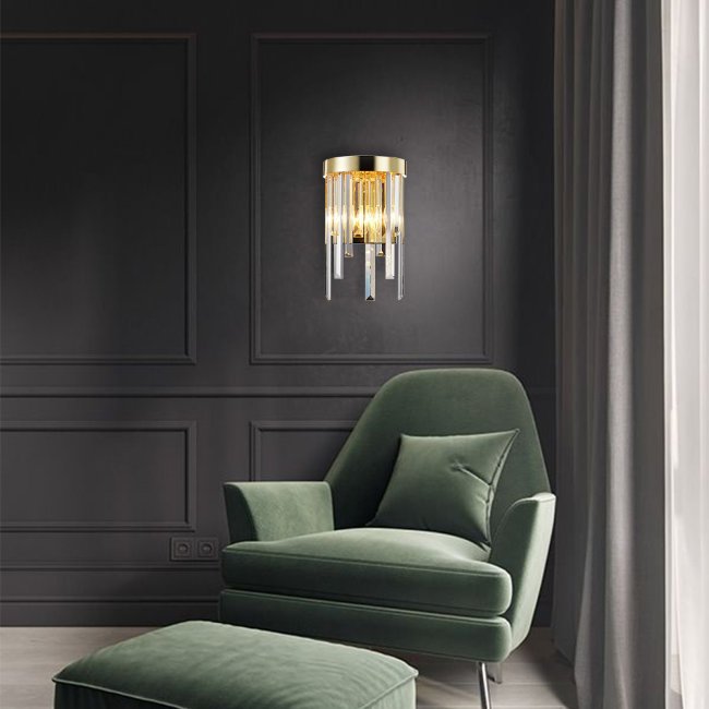 Настенное бра Lumien Hall Dzhillian LH0048/2W-GD-CL
