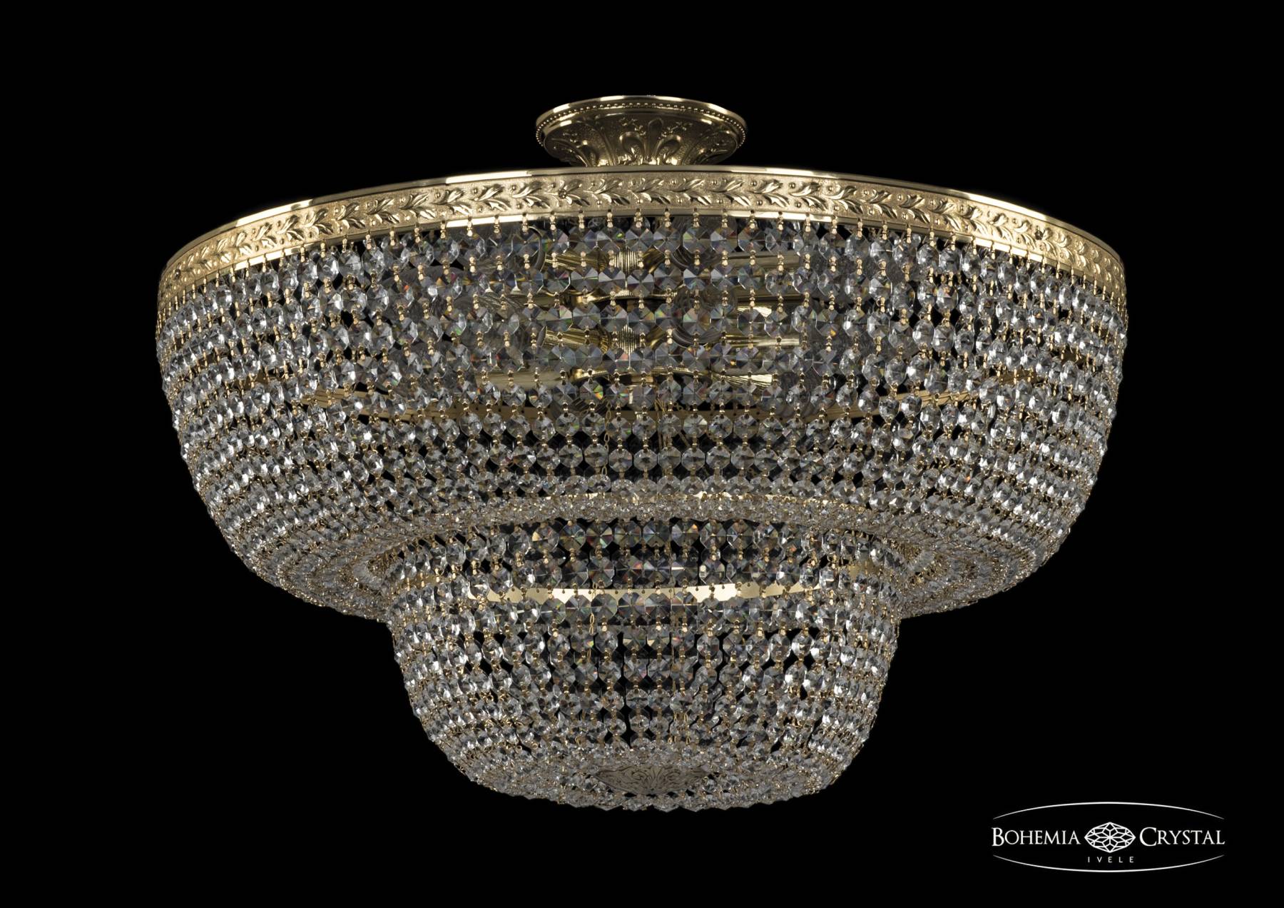 19091/55IV G Потолочная хрустальная люстра Bohemia 1909 19091/55IV G
