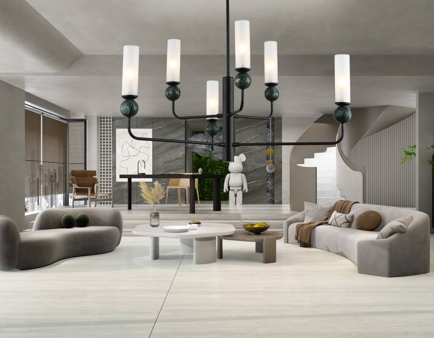 LH53274 Люстра на штанге Ceramo Modern Ambrella LH53274