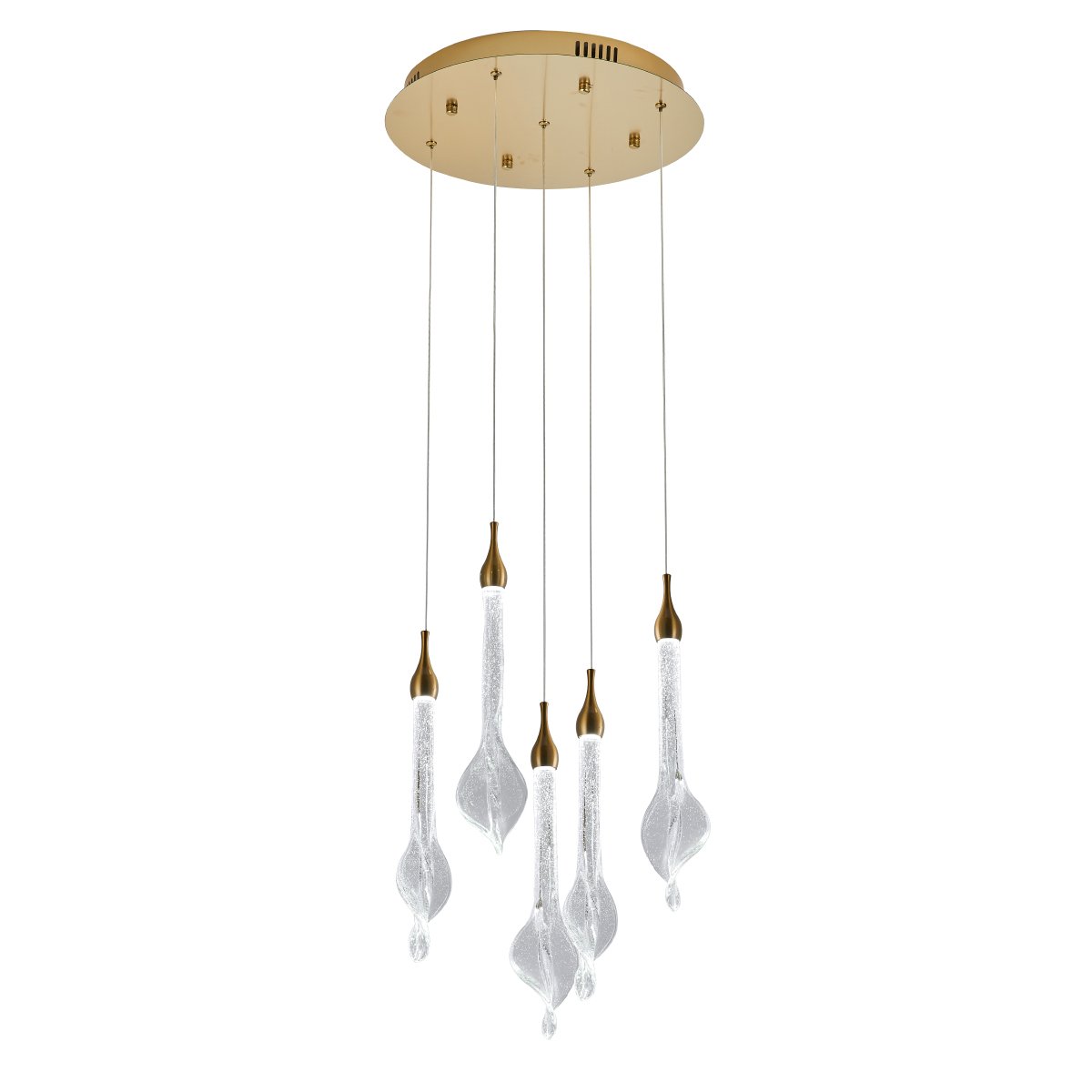 OD2433-5 gold/clear Светильник подвесной Delight Collection OD2433 OD2433-5 gold/clear