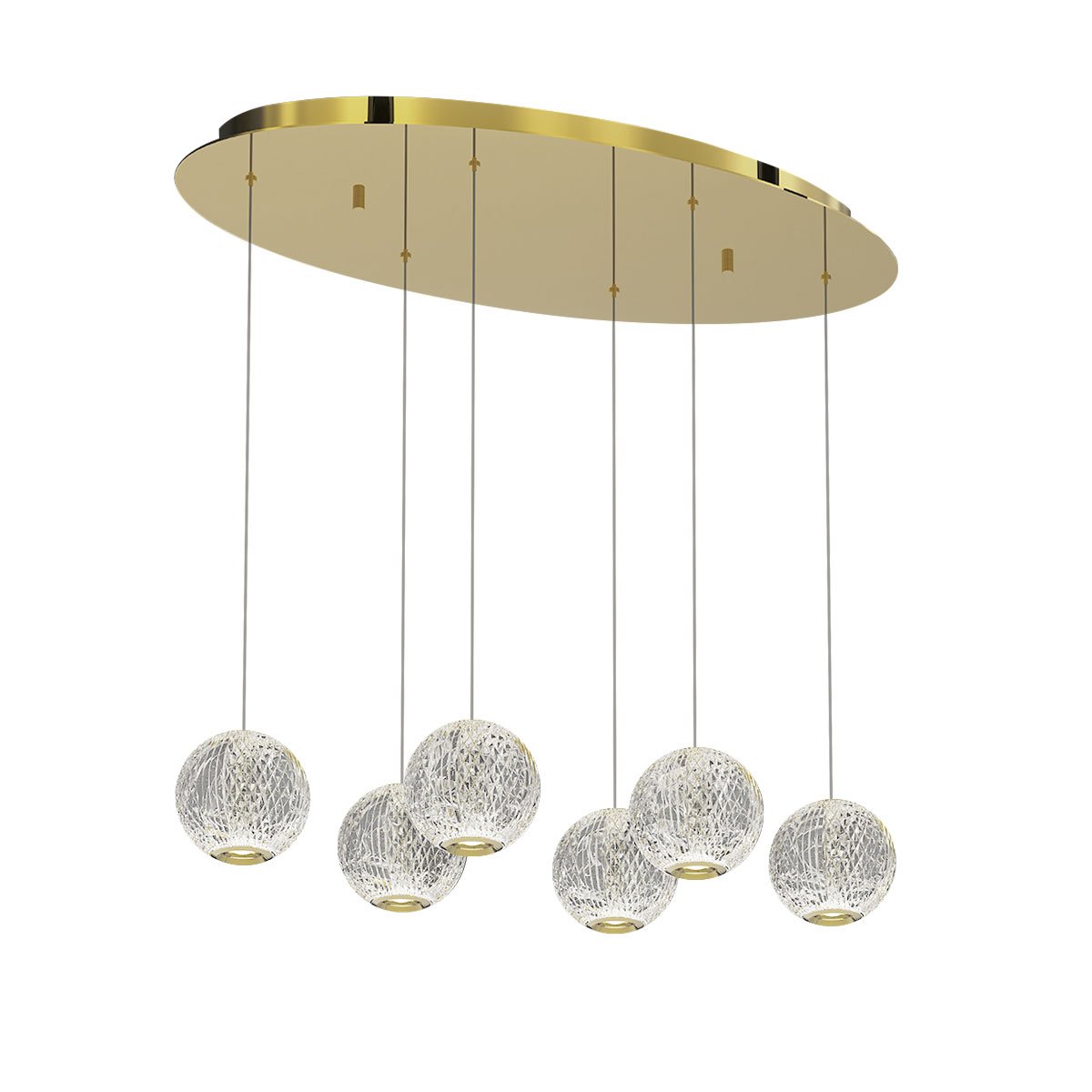MD20001012-6A gold Светильник подвесной Delight Collection Elliot Diamante MD20001012-6A gold