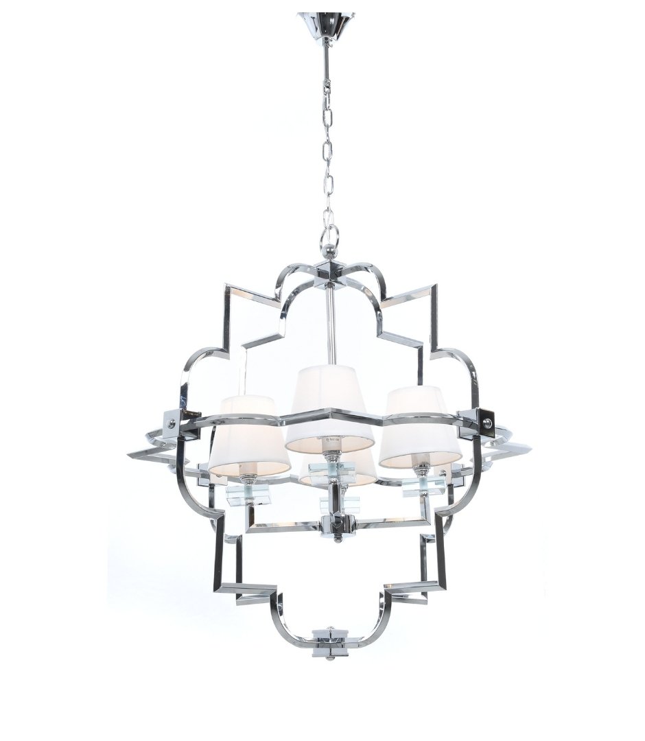 Подвесная люстра Lumina Deco Baltimore LDP 8020-4 CHR+WT