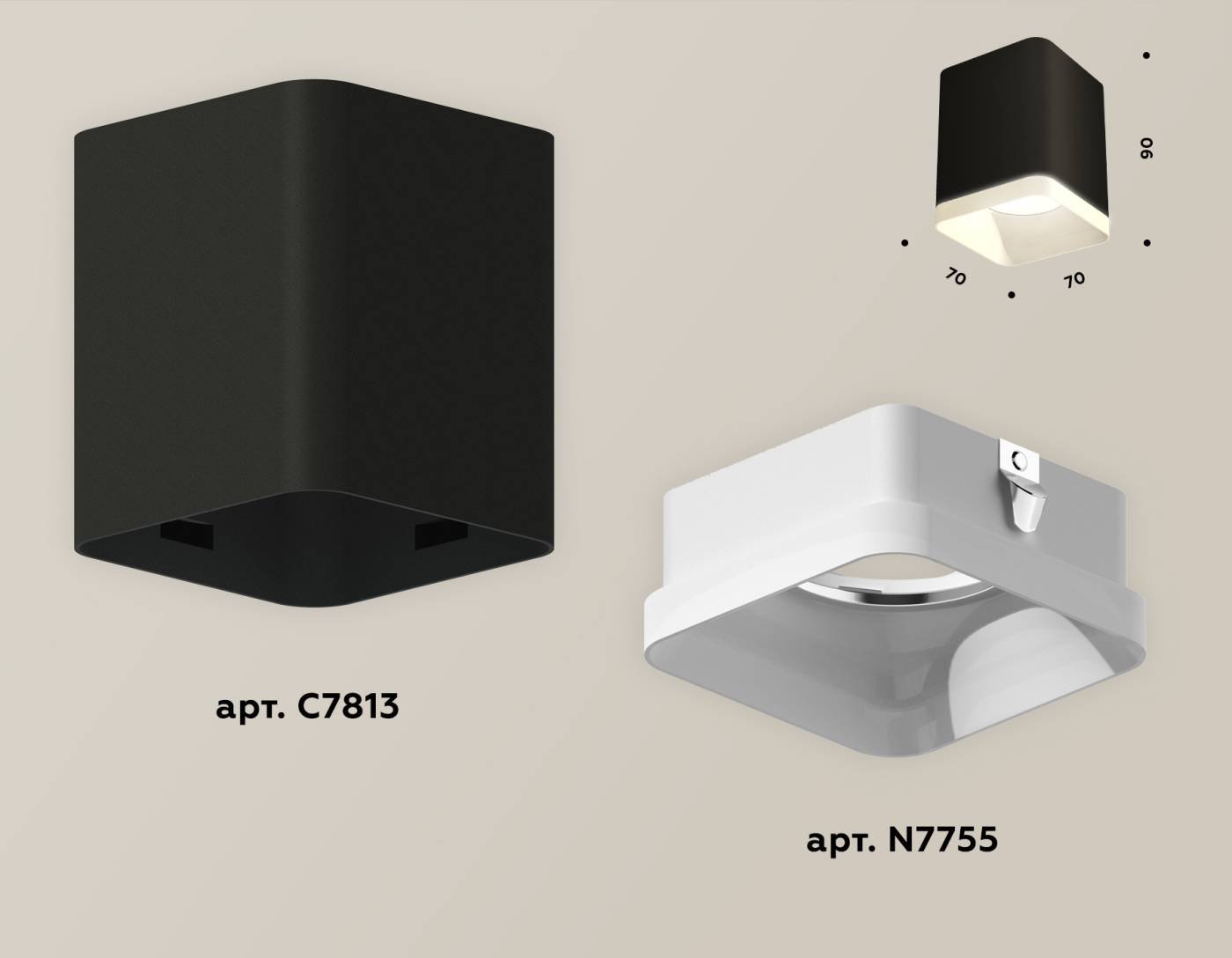 Накладной светильник Ambrella Techno XS7813021