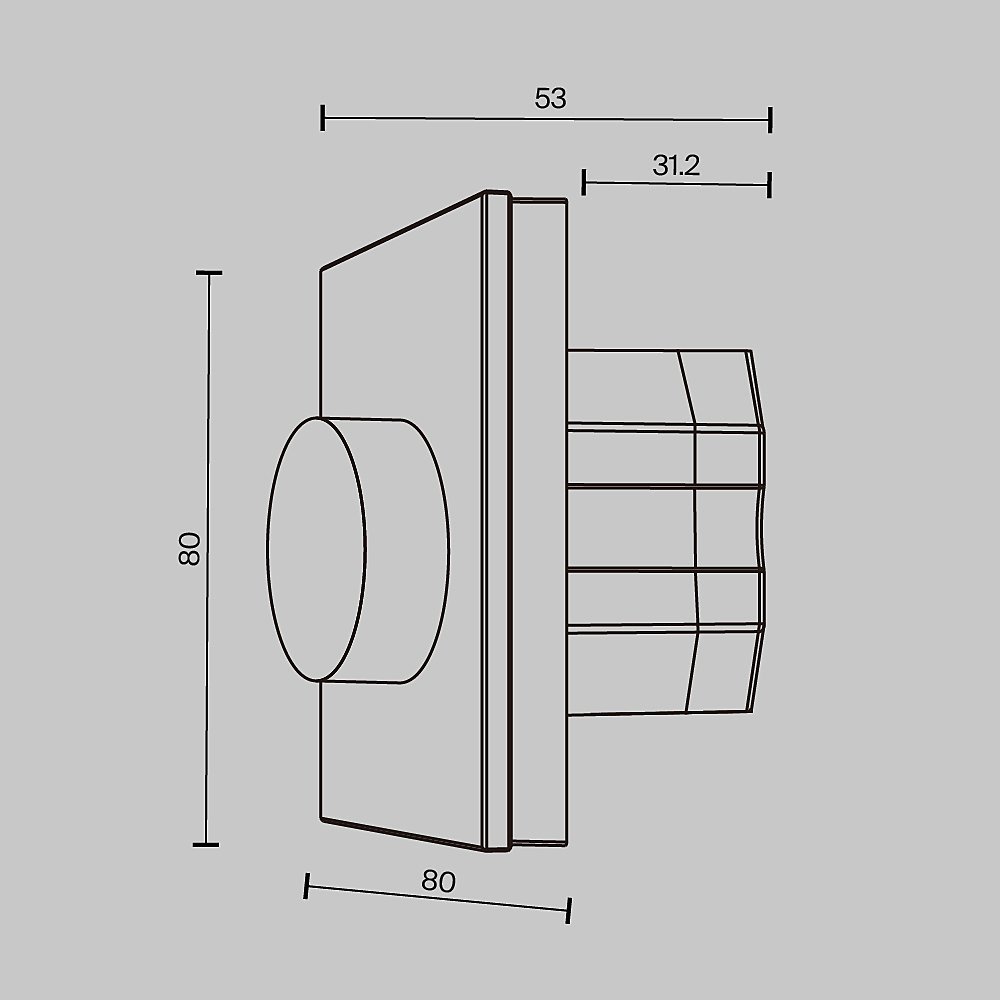 Роторная панель управления DALI DT6 MIX Maytoni Панели управления 721035