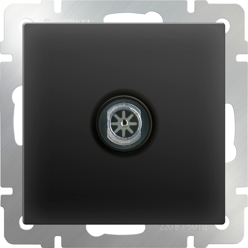 W1183008/ ТВ-розетка оконечная (черный матовый) Розетка Werkel W1183008/ ТВ-розетка оконечная (черный матовый)
