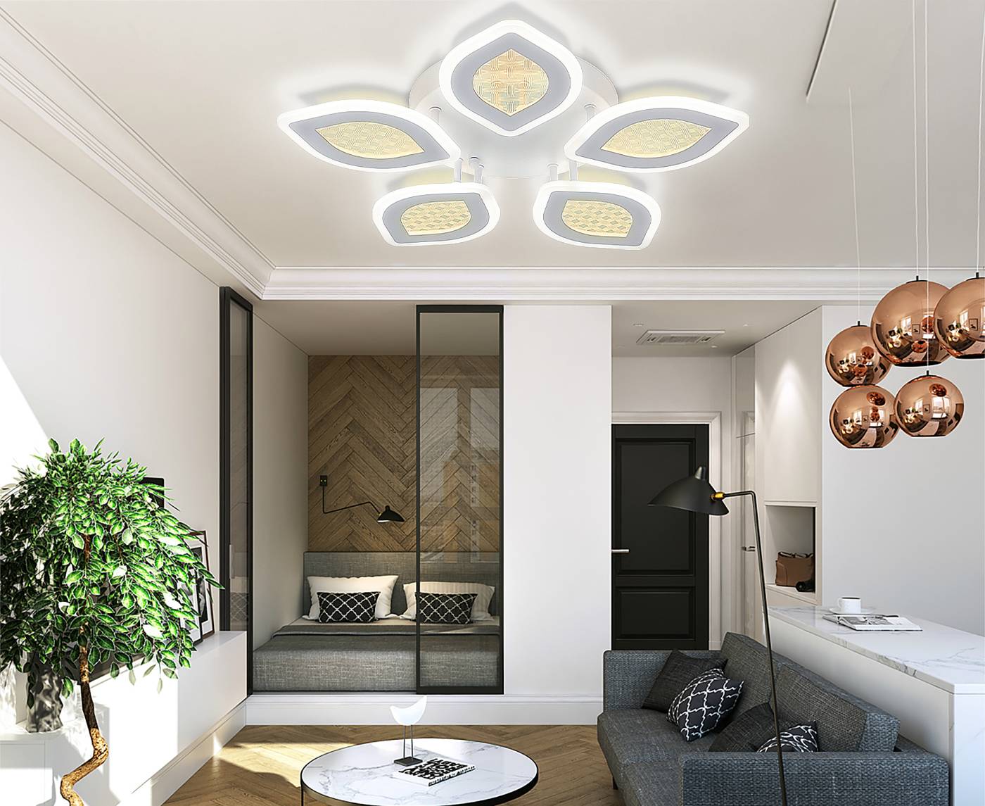 Потолочная люстра Natali Kovaltseva LEDLIGHT LED LAMPS 81167