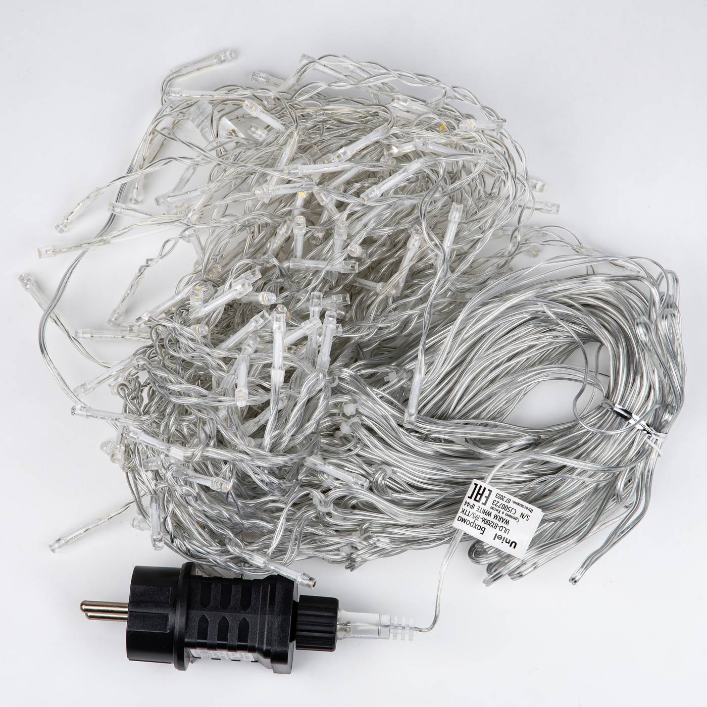 ULD-B12006-195/TTK WHITE IP44 Бахрома светодиодная с эффектом мерцания, 12м Uniel ULD-B12006-195/TTK WHITE IP44