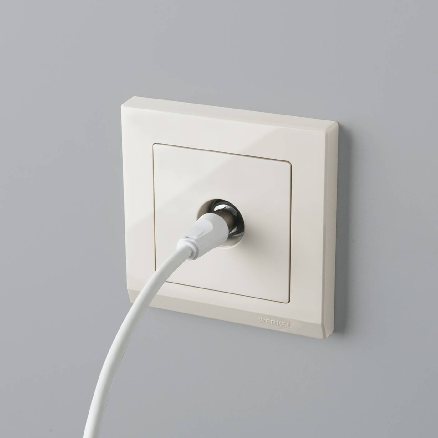 Розетка Werkel W1184003/ ТВ-розетка проходная (слоновая кость)