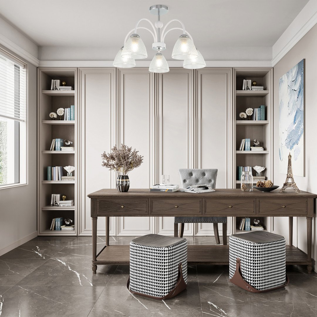 321410/5 CR+WH Потолочная люстра Arte Milano Napoli 321410/5 CR+WH