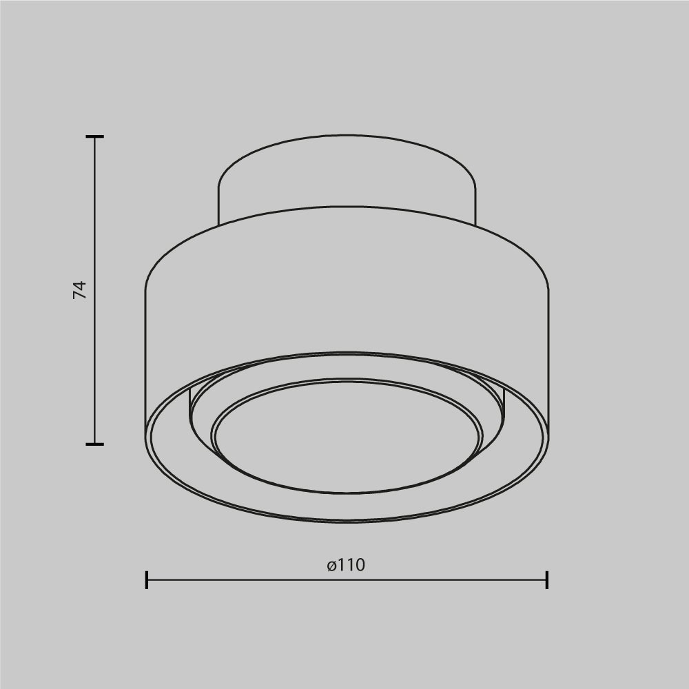 Накладной светильник Maytoni Space C092CL-GX53-MG