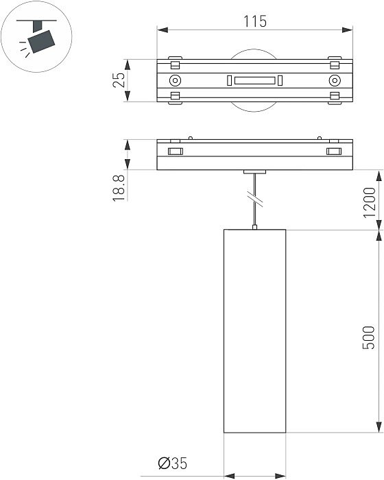 044164 Трековый светильник Arlight Mag-Vibe 044164