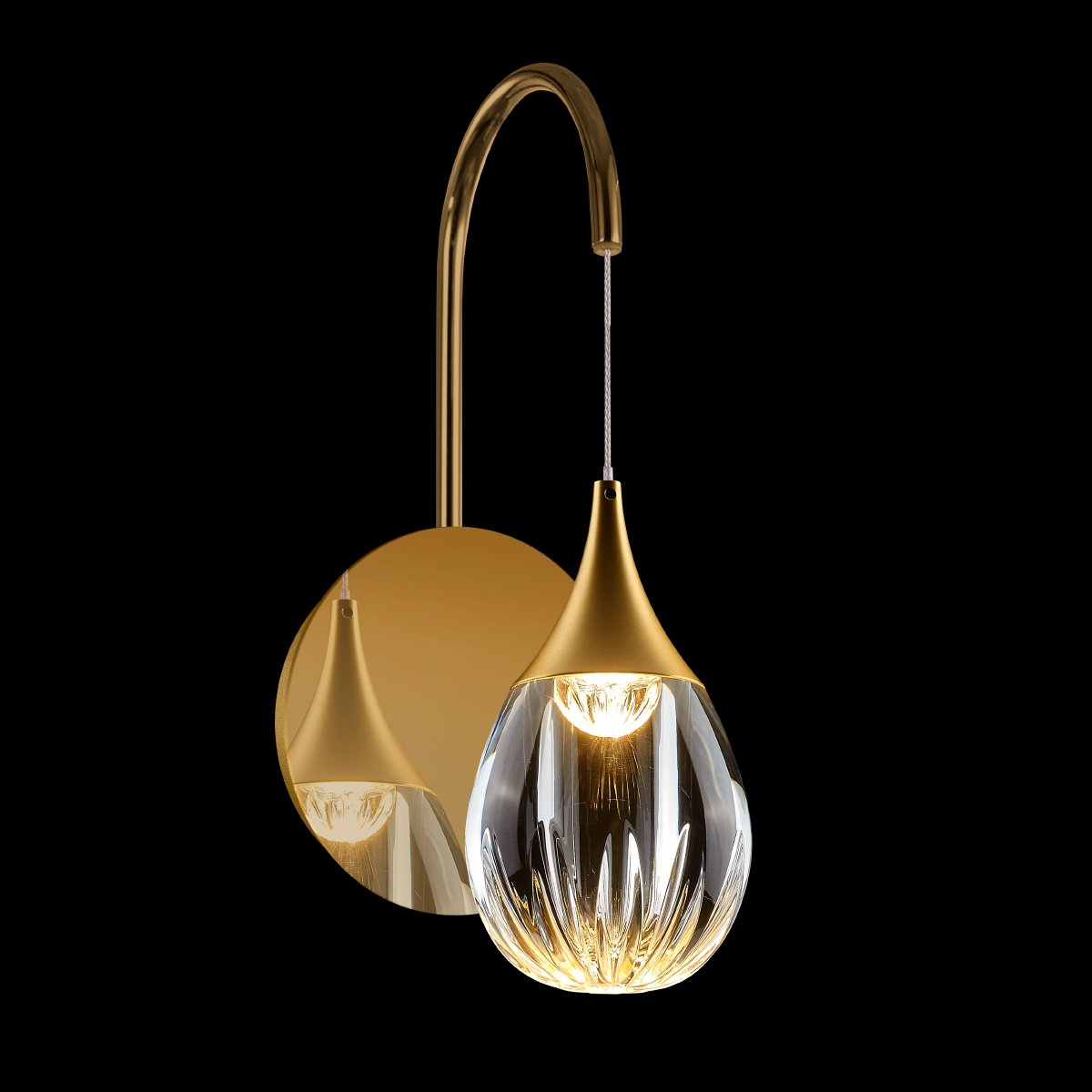 MB24001004-1A gold/clear Настенное бра Delight Collection Stilla MB24001004-1A gold/clear