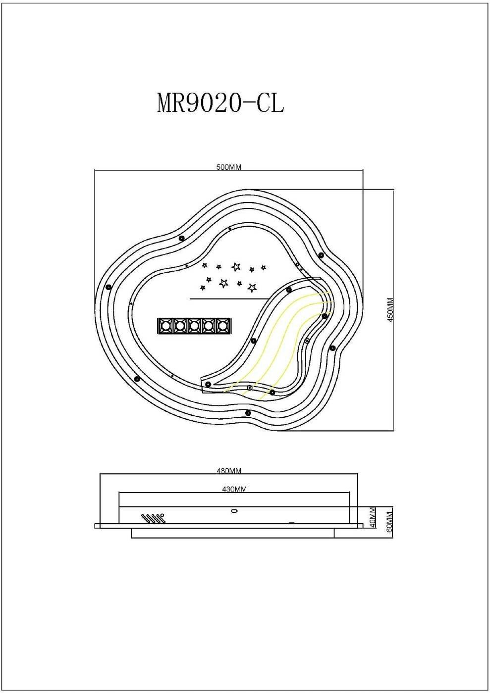 Светильник потолочный MyFar Cloud MR9020-CL