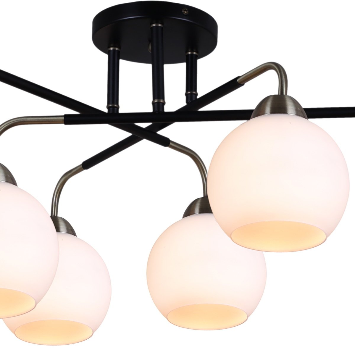IL0252-6CSQ-79 BK AB Потолочная люстра ILLUMICO IL0252-6CSQ-79 BK AB