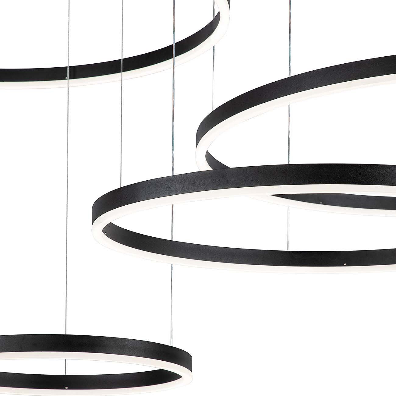 V000034L Подвесная люстра Indigo Galass V000034L 14001/4P Black