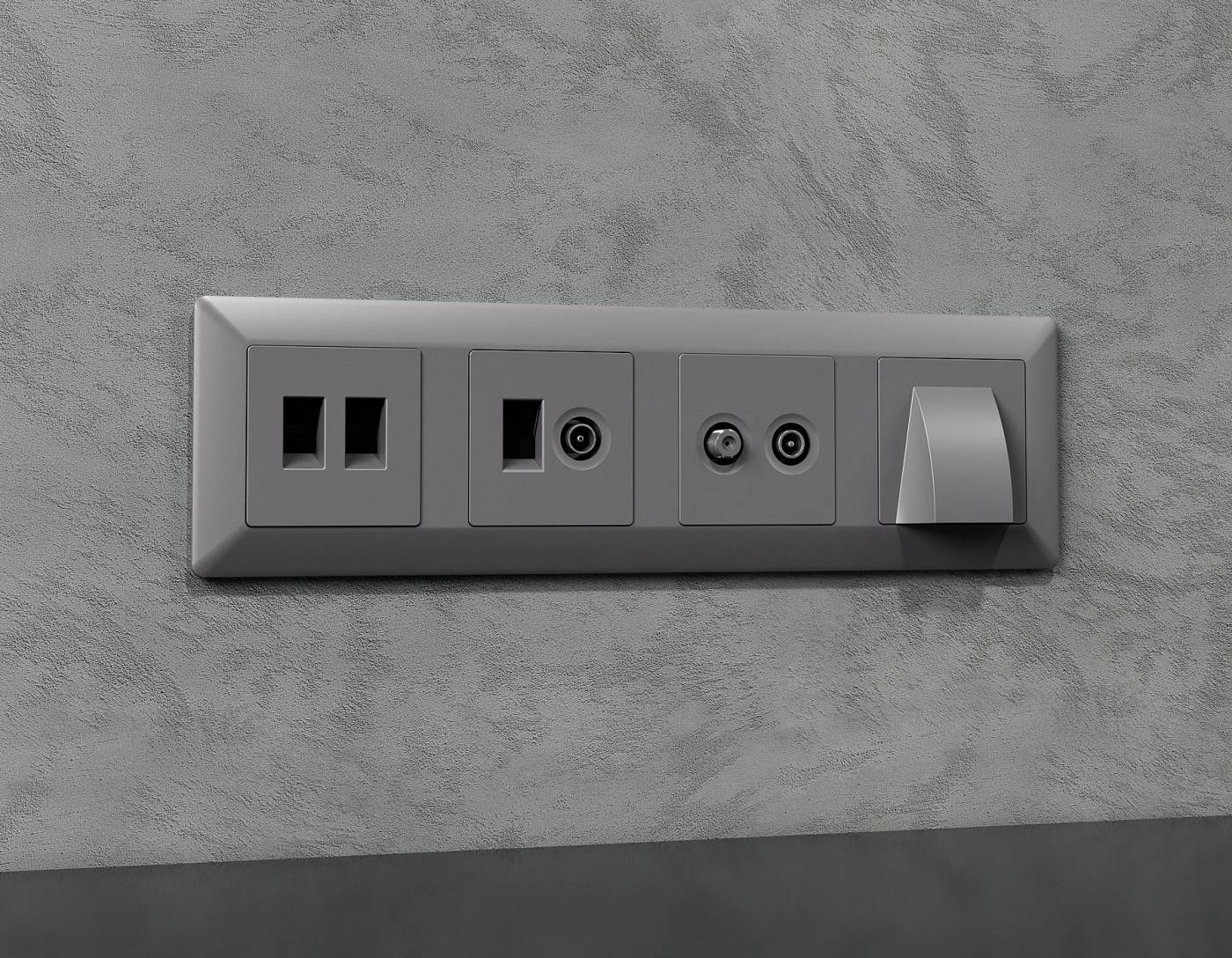 Комплект вывода кабеля с фиксатором Ambrella Volt ALFA MA515810