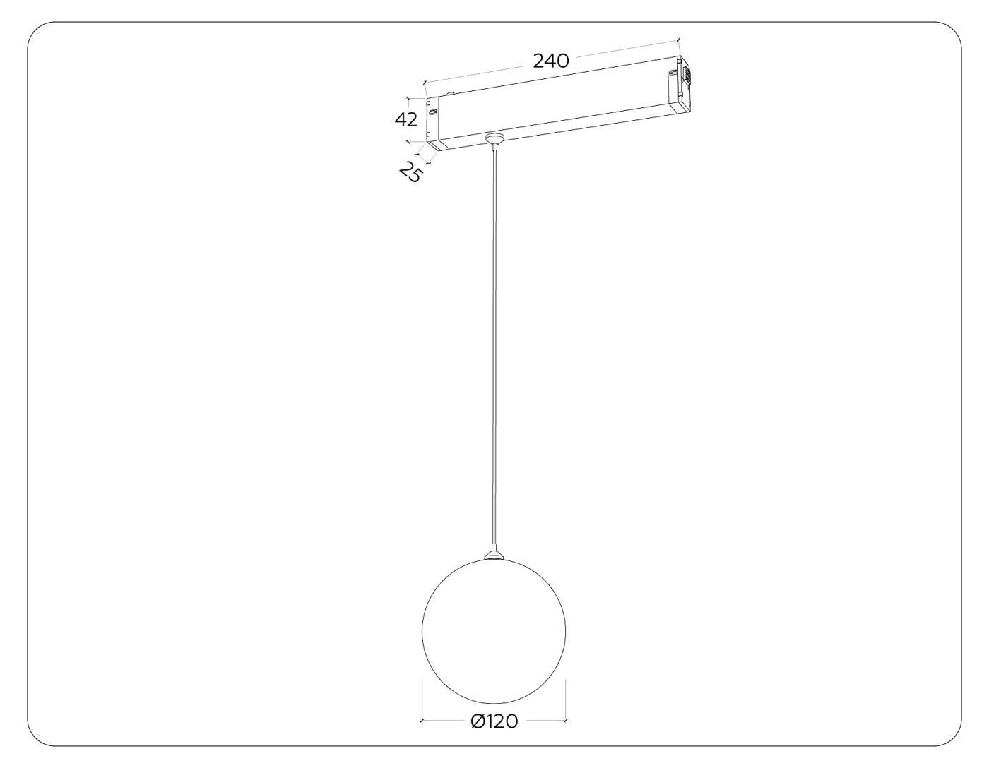 Трековый светильник Ambrella Magnetic 220V GL1441
