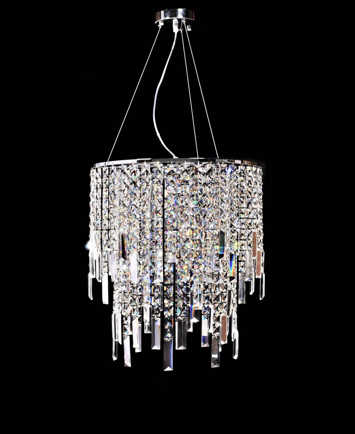 Подвесная хрустальная люстра Zucchero Lumina Deco LDP 2159-350 CHR