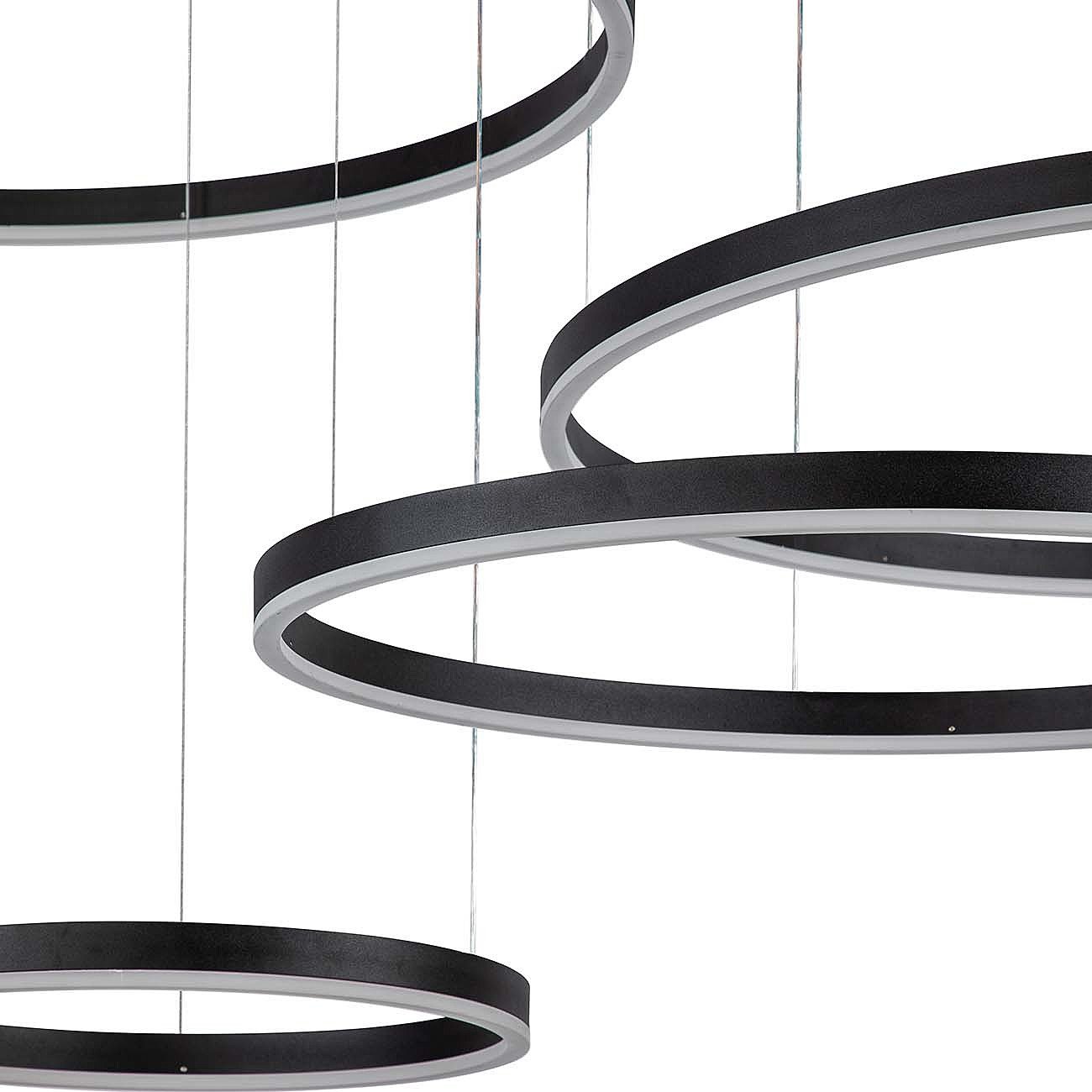 V000034L Подвесная люстра Indigo Galass V000034L 14001/4P Black