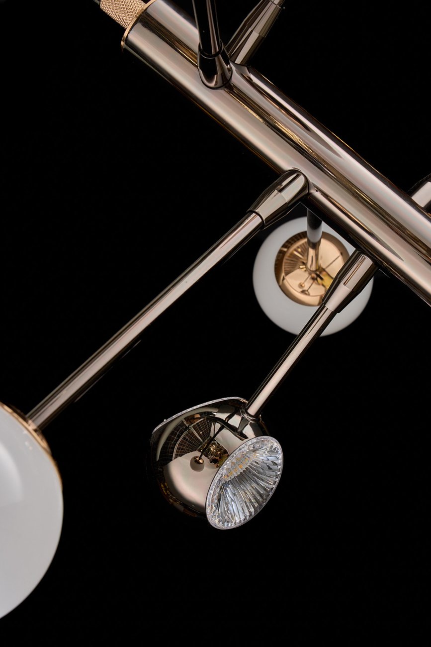LE7709/6G Black/Chrome/Gold Потолочная люстра LEON Lilith LE7709/6G Black/Chrome/Gold