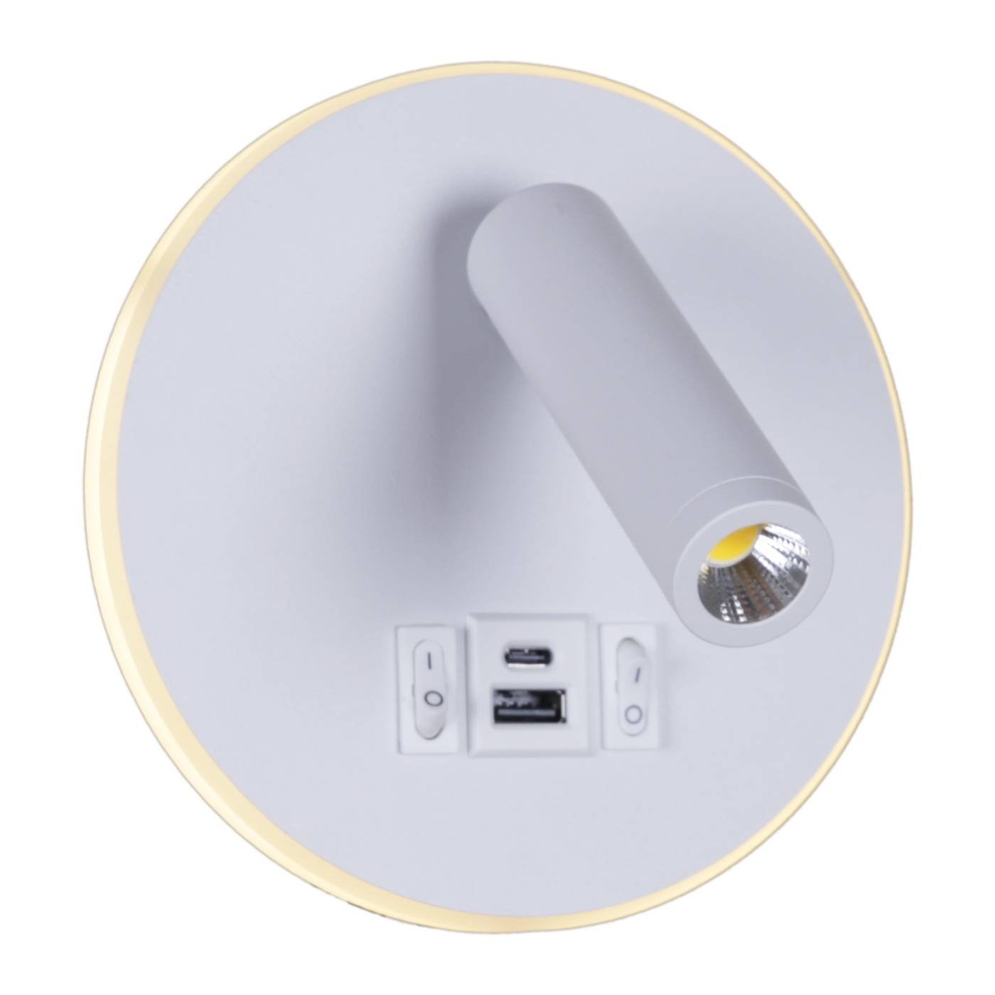 Настенный светильник Reluce 86203-9.2-001KT LED12W+USB WT