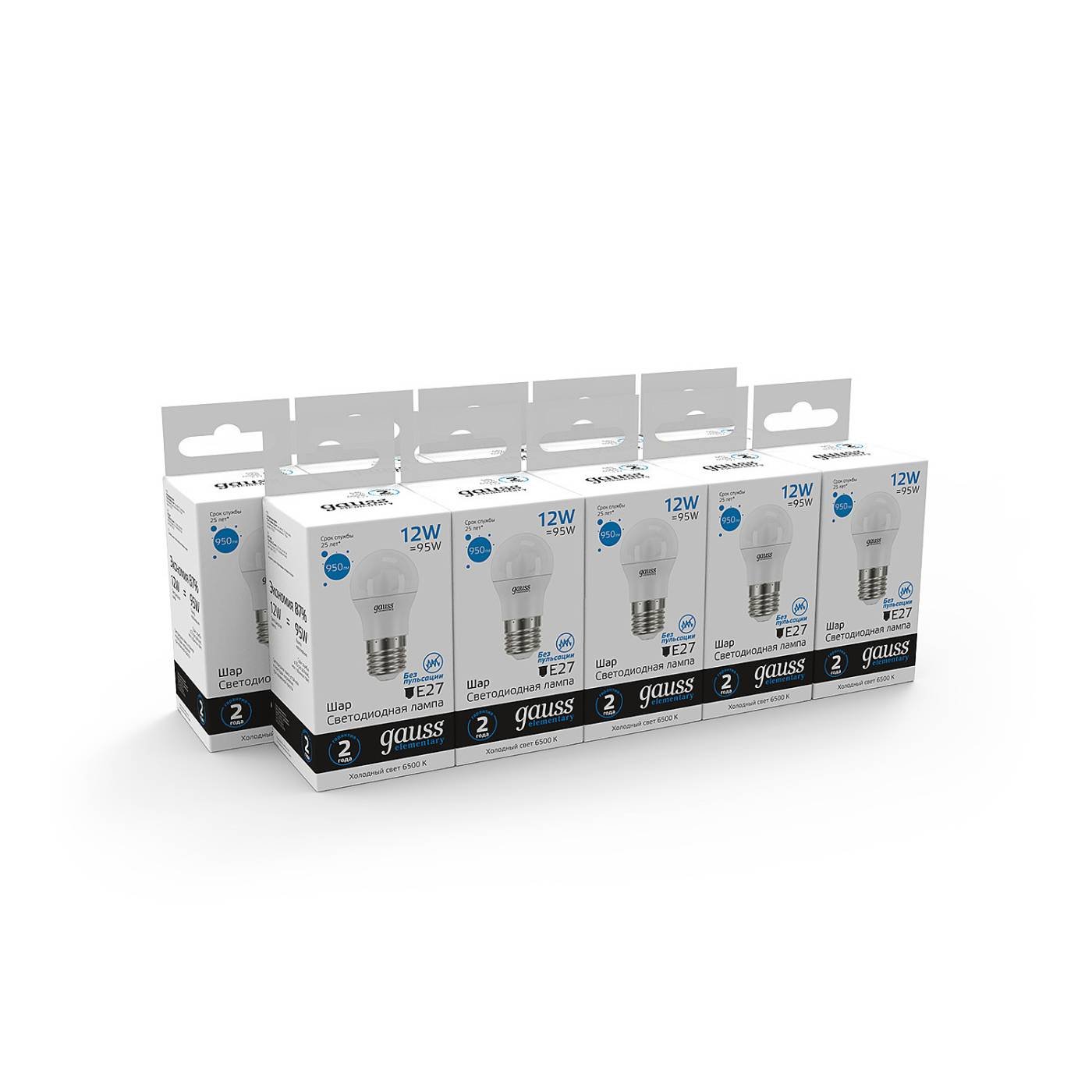 Светодиодная лампа Gauss Elementary Шар 53232