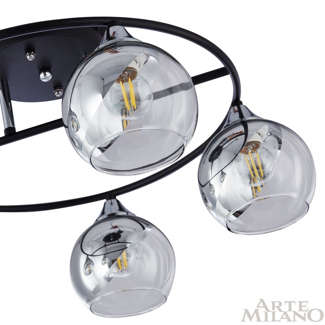 Потолочная люстра Arte Milano AMALFI 322403/5 BK+CR