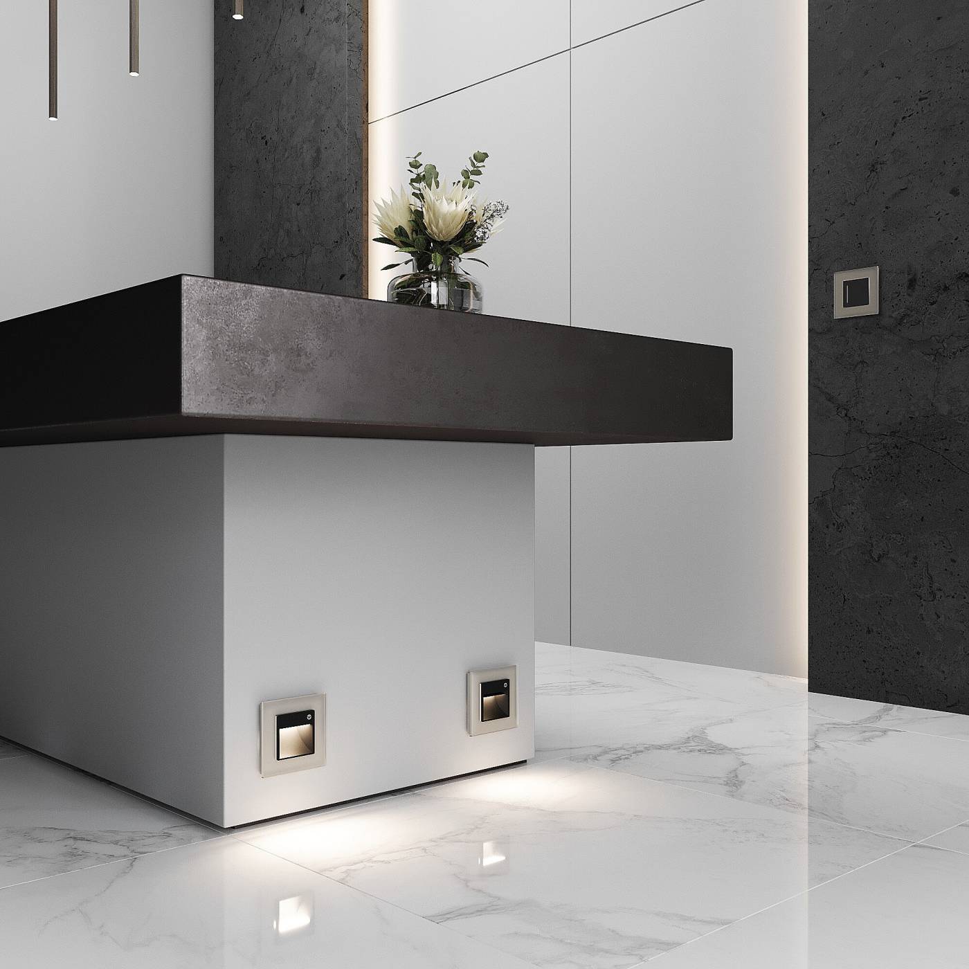 Рамка Werkel Senso дымчатый soft-touch W0013117/ Рамка на 1 пост Senso (дымчатый, стекло soft-touch)