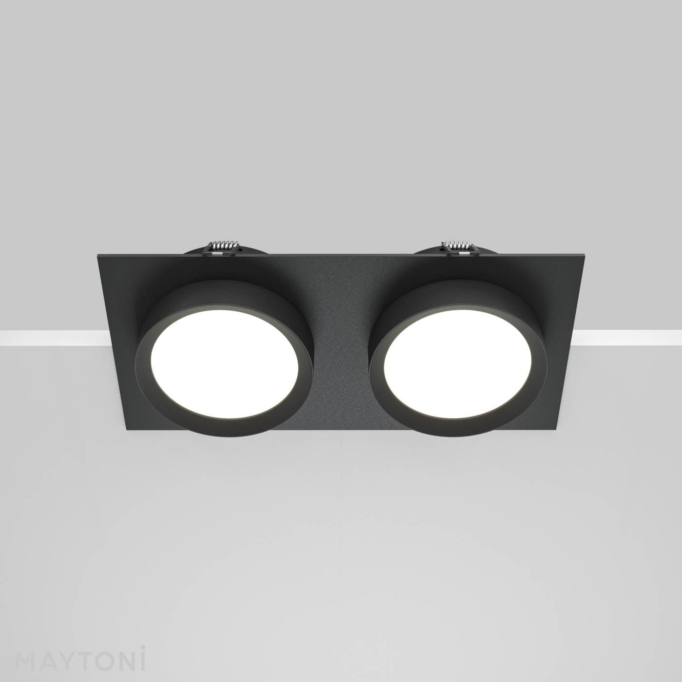 Встраиваемый светильник Maytoni Downlight DL086-02-GX53-SQ-B